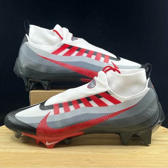 Nike Air Vapor Edge Pro 360 TB Red Black Cleat DV0778-002 Mens Size 14 NEW Nike Vapor Edge Pro 360 Red Black Football Cleats Men main image 4
